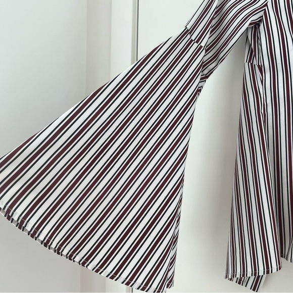 NWT Caroline Constas Persephone off the shoulder top blouse XS - Picture 9 of 10